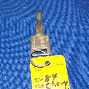 Vintage 1984 Chevrolet / Chevy Silverado Key & Key Tag - Used - Authentic